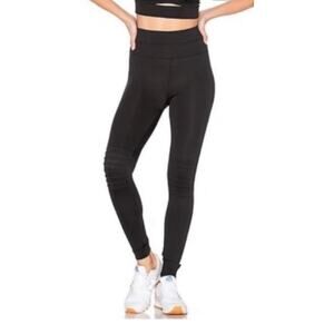 Free People Movement Black City Slicker Moto High Rise Leggings  Size Medium